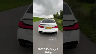 BMW 545e 544hp and 880nm, tuned by Mosselman in the Netherlands. Custom exhaust. Opf delete.