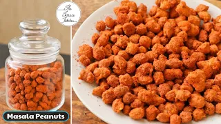 10 Minutes Masala Peanuts Recipe | Besan Coated Masala Peanuts | Easy Snack  ~ The Terrace Kitchen