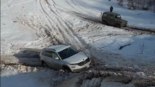 Шутки кончились, сунулись на ЛЭП с оврагами! Skoda Kodiaq опять едет лучше УАЗа? Kia Sportage и др.