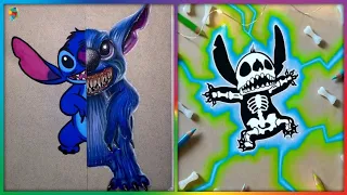 Exciting Lilo Stitch cartoon art creation is on another level @aksharacreation2771 #stitch