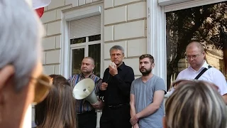 Чубашенко на протесте в НАРЭ: Грабят людей, и все деньги идут в копилку Плахотнюка(13.09.2016)