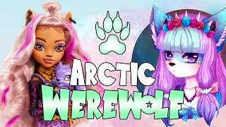 I MADE A PASTEL WINTER WEREWOLF DOLL / New Clawdeen Monster High Doll Repaint by Poppen Atelier