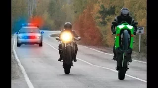 Street Racers Police Chases FAILS & WINS 2018 - Motorcycle Cops Compilation