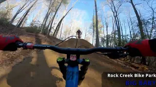 Rock Creek Bike Park - Following Jamie Tate Down Tumbleweed and Big Baby Near Collision