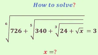 How to solve  this wonderful radical algebra problem | Olympiad Question | x=?