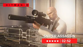 Hitman 3 - Mendoza - Sniper Assassin, Silent Assassin, Suit Only - 2:52