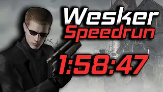Resident Evil 4 Speedrun World Record as Wesker in 1:58:47