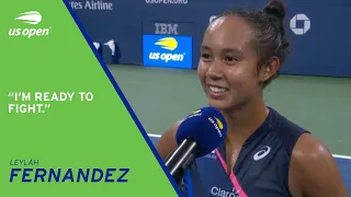 Leylah Fernandez On-Court Interview | 2021 US Open Round 4