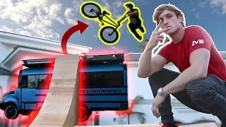 JUMPING THE COOL BUS ON A BMX BIKE! **dangerous**