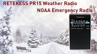 #Retekess PR15 Weather Radio NOAA Emergency Radio