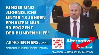 Arno Enners, MdL : Ungleichheit beim Blindengeld beenden!