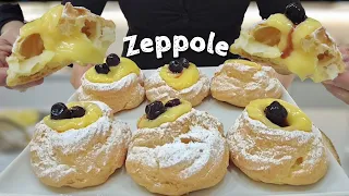 EMPTY and LIGHT ZEPPOLE Cream and Black Cherry infallible recipe