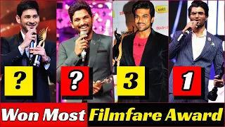 Who is No 1 Telugu Actor With Highest Number of Filmfare Award South | Young Generation