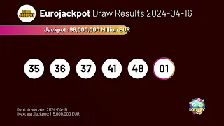 2024-04-16 Eurojackpot Lottery Results & Winning Numbers