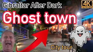 Gibraltar Ocean Village Night Walk, December 2023  Gibraltar bars & restaurants dead 💀