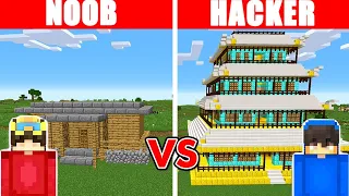 Minecraft NOOB vs PRO: LÜKS EV YAPI KAPIŞMASI