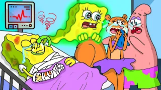 BAD PATRICK: SORRY SPONGEBOB | Poor baby Spongebob Life | Very Sad Story But Happy Ending Animation