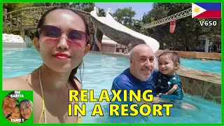 FOREIGNER BUILDING A CHEAP HOUSE IN THE PHILIPPINES - RELAXING IN A RESORT - THE GARCIA FAMILY