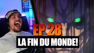 LA FIN DU MONDE! SHINGEKI NO KYOJIN SAISON 4 EPISODE 28 REACTION FR