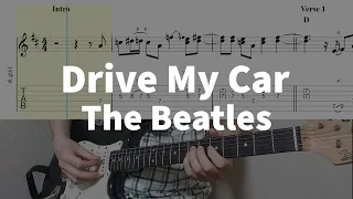 Drive My Car - The Beatles | guitar tab easy
