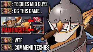 Prove the Monkey King that Techies Mid is OP -- From Cry to Surprise!!