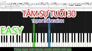 TÂM SỰ TUỔI 30 (OST ÔNG NGOẠI TUỔI 30) | Piano For Beginnes