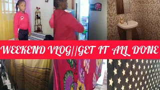 WEEKEND VLOG//GET IT ALL DONE//motherhood/cooking/laundry/cleaning/homemaking.