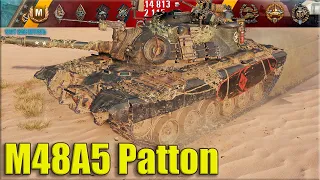 M48 Patton берёт ТРИ ОТМЕТКИ ✅ World of Tanks M48A5 Patton лучший бой