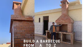 How to build a barbecue grill on the roof of the house from start to finish