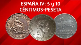 Monedas de 5 y 10 céntimos de peseta de España - EL_MONETARIO_ESTRAFALARIO