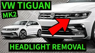 VW TIGUAN MK2 - How To Remove Headlight / Headlamp Removal