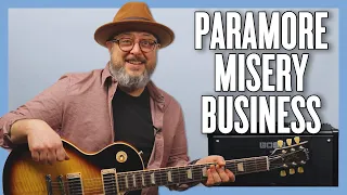 Paramore Misery Business Guitar Lesson + Tutorial