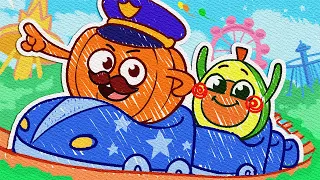Amusement Park Safety🎡 Play Safe || Best Kids Cartoon by Pit & Penny Stories 🥑💖