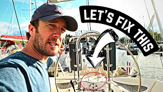 Sailboat Steering -  How It Works (Plus Fault Finding & Repair) | ⛵ Sailing Britaly ⛵