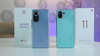 Сравнение смартфонов Xiaomi 11 Lite 5G vs Honor Nova 9