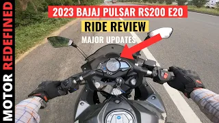 2023 Bajaj Pulsar RS200 E20 New Model Ride Review | On Road Price, Features, Mileage & Exhaust Sound