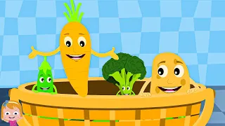 Let's Learn Vegetables With Song & Kids Cartoon Video by Umi Uzi