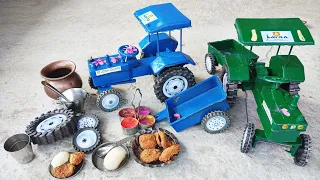 Chhoti Gudiya Ko Bhi Mila naya johndeere ka mini tractor | diy mini tractor trolley