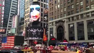 Lady Gaga Applause premiere at Times Square