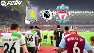 FC 24 - Aston Villa vs Liverpool - premier league full match at Villa park PS5……