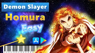 Homura (炎) - Demon Slayer: Kimetsu no Yaiba - The Movie: Mugen Train - EASY Piano Tutorial