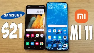 SAMSUNG GALAXY S21 VS XIAOMI MI 11 -  ЧЕЙ ФЛАГМАН ЛУЧШЕ? ПОЛНОЕ СРАВНЕНИЕ!