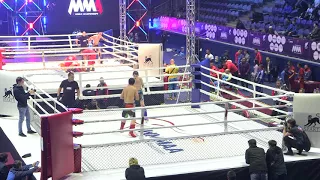 77,1kg: Shamil Musaev (Rus) vs. Tologon Rakhmanberdi Uulu (Krg). 2017 World MMA Championships