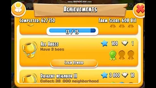 CLAIM REWARD ALL ABUZZ HAVE 3 BEES || GAME PLAY HAY DAY EVERY DAY