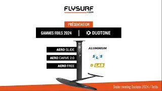 Présentation des foils Duotone 2024: Aero Glide, Carve et Free (VF) | Flysurf.com