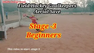 Field Hockey Goalkeepers Aerial ball save