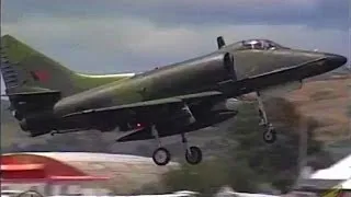 RNZAF A-4 Skyhawks 'Kiwi Red' Display