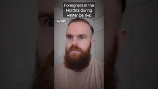 Foreigners in Nordic countries during Winter. #finland #sweden  #norway #denmark #shorts