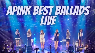 English lyrics | Apink Best Ballads Live Compilation | Part 1 | Eyes, DingDong & more