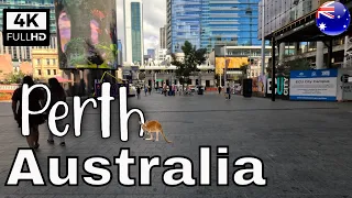 Perth City Tour - Western Australia - 4K Walking Tour - Perth Travel Vlog - Western Australia